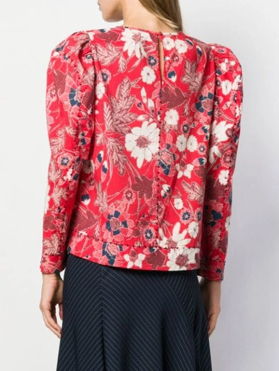 Shop Ulla Johnson Terese Blouse In Red