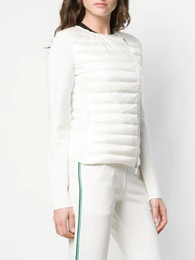 Shop Moncler Padded Jacket In Neutrals