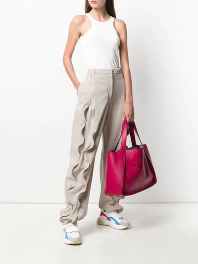 Shop Stella Mccartney Violet Trousers In Neutrals