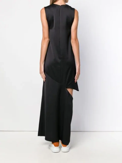 Shop Maison Margiela Split-detail Maxi Dress In Black