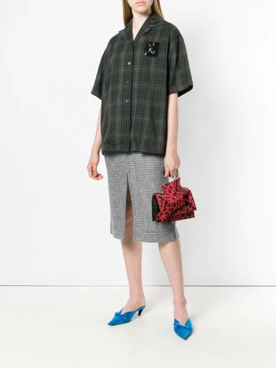 Shop N°21 Oversize Check Shirt In Green