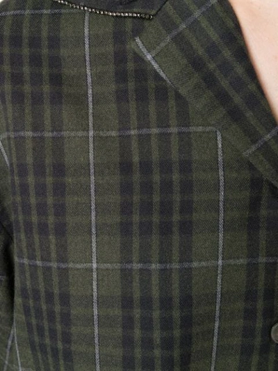 Shop N°21 Oversize Check Shirt In Green