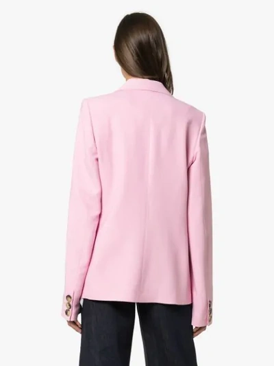Shop Khaite Alexis Single-breasted Blazer In Pink