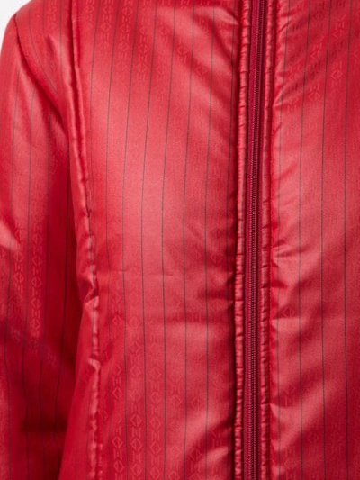 Pre-owned Dior  Striped Logo Padded Jacket In Red
