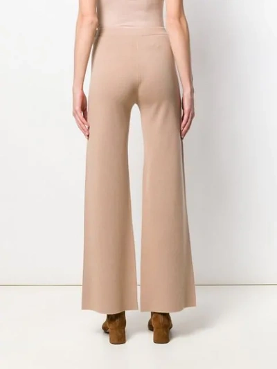 Shop Max Mara Studio Omega Trousers - Neutrals