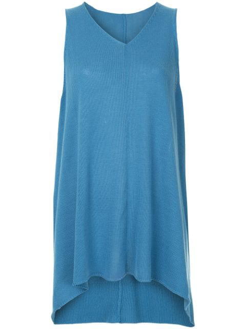 Y's Oversized Knitted Top In Blue | ModeSens