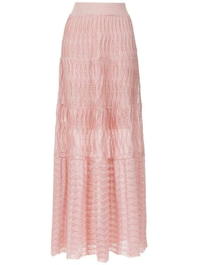 Shop Cecilia Prado Gina Long Skirt In Pink