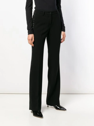 Shop Alberto Biani Tuxedo-style Trousers - Black