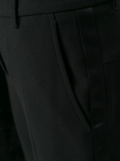 Shop Alberto Biani Tuxedo-style Trousers - Black