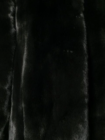 Shop Yves Salomon Cocoon Coat In Black