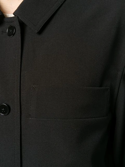 Shop Jil Sander Fitted Shirt Jacket In Black