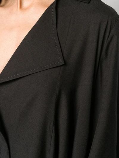 Shop Jacquemus Asymmetric Shirt Dress In Black