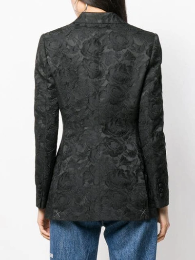 Shop Dolce & Gabbana Brocade Blazer - Schwarz In Black