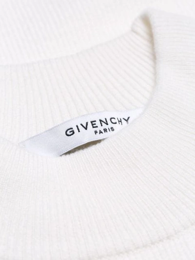 Shop Givenchy Basic Round Neck Jumper - White