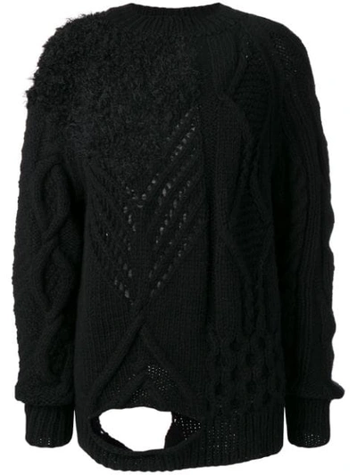 Shop Almaz Detailed Knit Jumper - Black