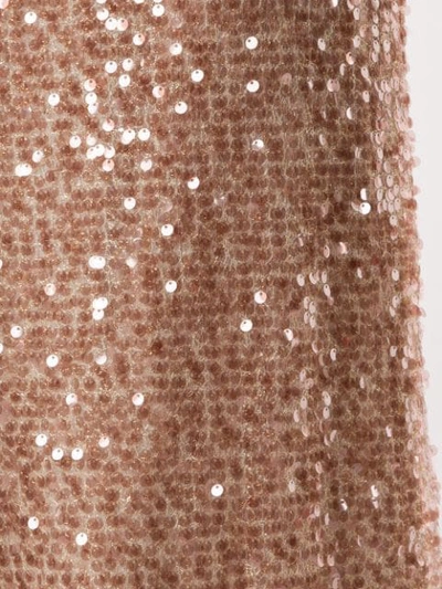 Shop Walk Of Shame Sequined Midi Skirt In Brown