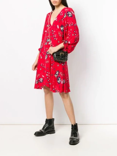Shop Zadig & Voltaire Floral Day Dress In Red