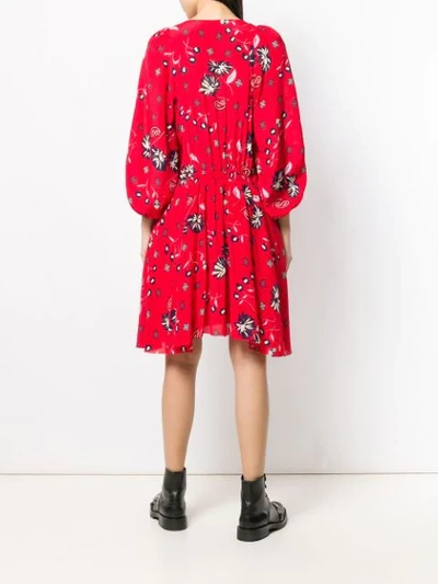 Shop Zadig & Voltaire Floral Day Dress In Red