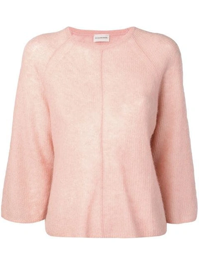 Shop By Malene Birger 3/4 Sleeve Knitted Top - Pink