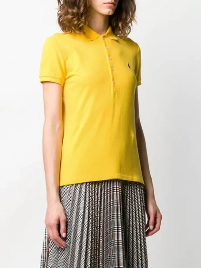 Shop Polo Ralph Lauren Classic Polo Shirt In Yellow