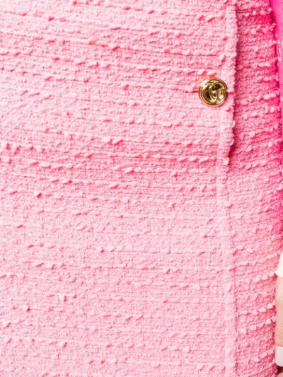 Shop Gucci Tweed A-line Skirt In Pink