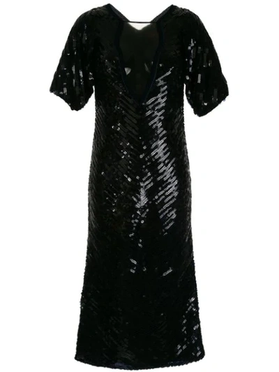 Shop Manning Cartell Sea Stars Sequined Dress In Black
