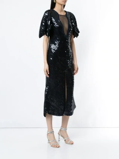 Shop Manning Cartell Sea Stars Sequined Dress In Black