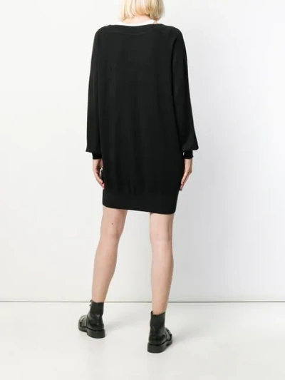 Shop Alexander Wang T Layered Sweater Dress In Black