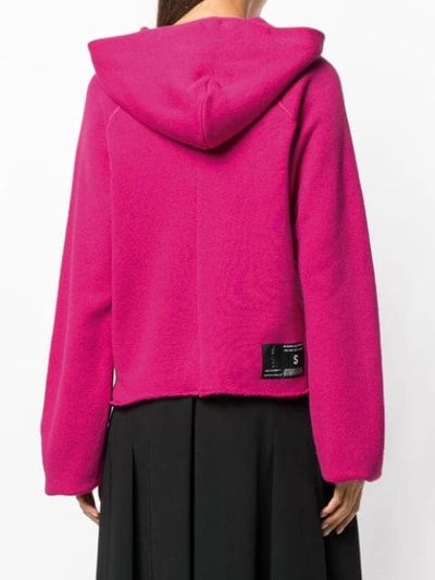 Ben Taverniti Unravel Project Cotton And Cashmere Hoodie In Pink