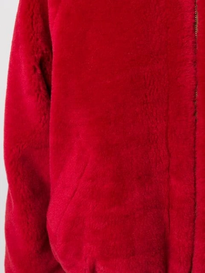 Shop Brunello Cucinelli Reversible Hooded Jacket In Red