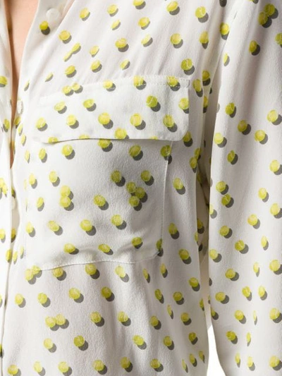 Shop Equipment Tennis Ball-print Shirt In White