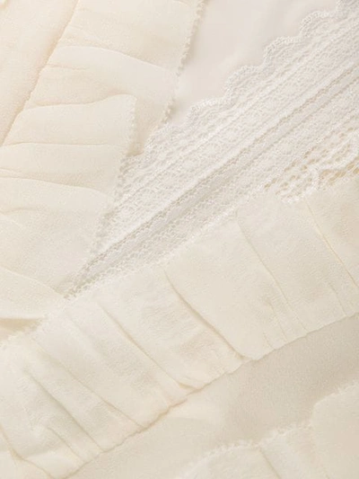Shop Zimmermann Pleated Ruffle Dress In White