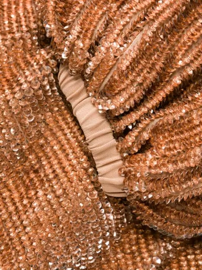Shop Retroféte Waist-tied Mini Dress In Bronze