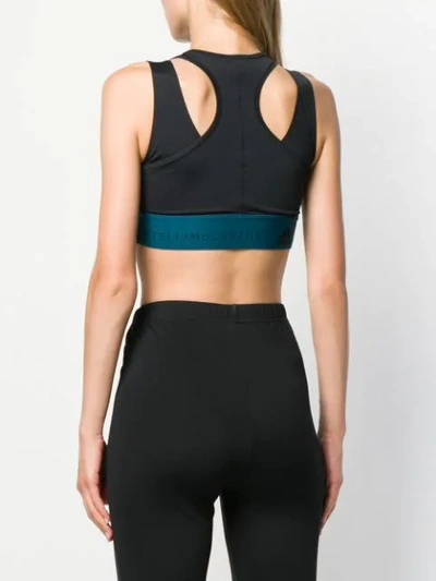 Shop Adidas By Stella Mccartney Hybrid Crop Top In Black