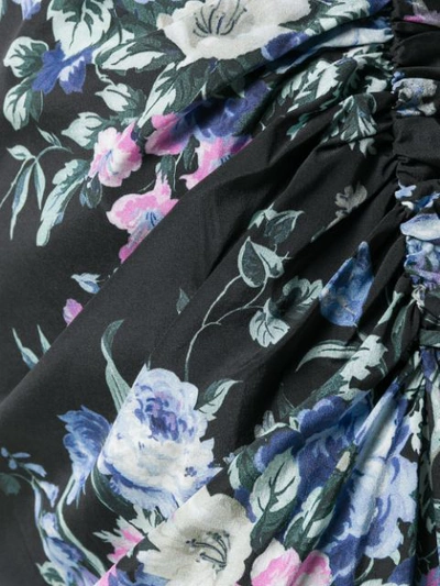 Shop Zimmermann Floral Print Dress - Black