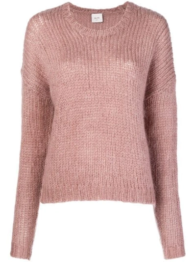Shop Alysi Fuzzy Sweater - Pink