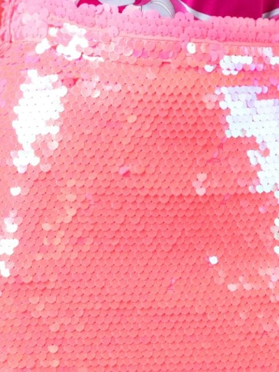 MILLY SEQUIN EMBELLISHED MINI SKIRT - 粉色