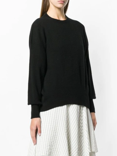 Shop Maison Flaneur Loose Fitted Sweater In Black