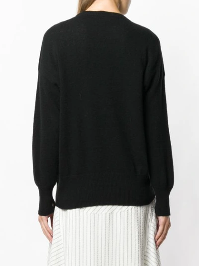 Shop Maison Flaneur Loose Fitted Sweater In Black