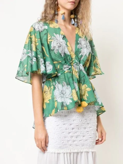 Shop Alexis Dayal Top In Green