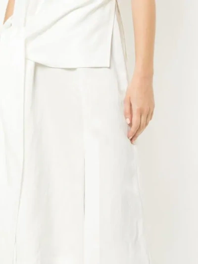 TAYLOR LONG ASYMMETRIC DRESS - 白色