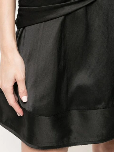 Shop Derek Lam 10 Crosby Twist Detail Mini Dress In Black