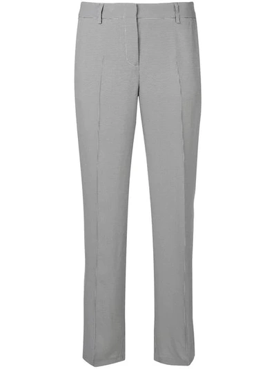 Shop Tonello Houndstooth Tapered Trousers In Black