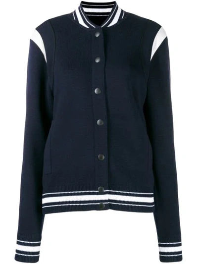 Shop Givenchy Soft Bomber Jacket - Blue