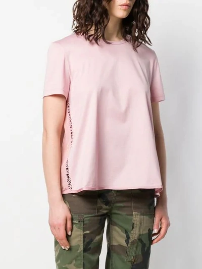 Shop Moncler Box Pleat T In Pink