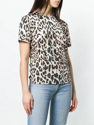 Shop Paco Rabanne Leopard Print T-shirt In Neutrals