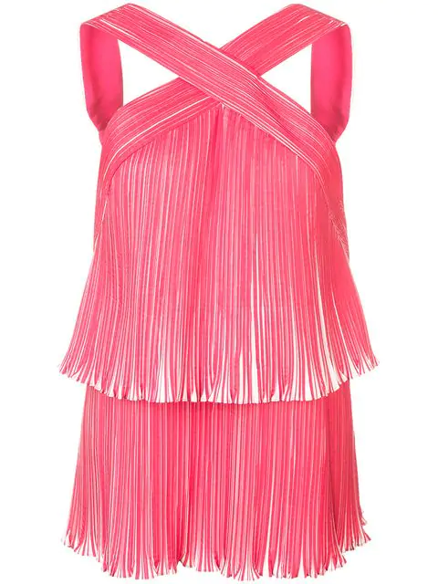 Top Mit Origami Falten In Red
