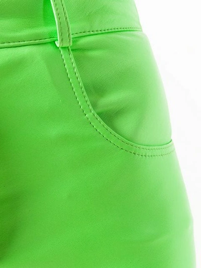 Shop Manokhi Fitted Mini Skirt In Green