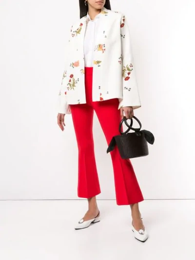 Macgraw Cognac Robe Coat In White
