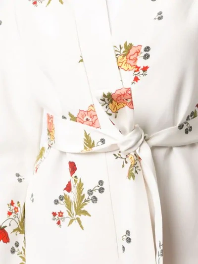 Macgraw Cognac Robe Coat In White